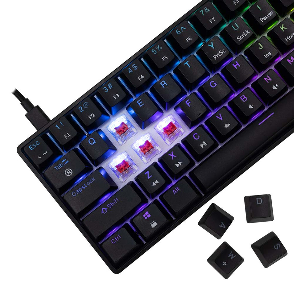 White Shark Mechanical Keyboard Red Switch Gk 004111 Black