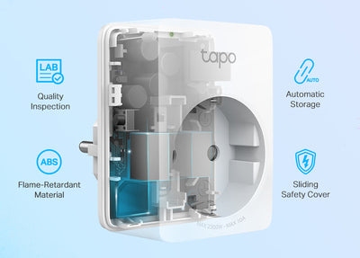 TP-LINK smart αντάπτορας ρεύματος TAPO-P100, Wi-Fi, bluetooth, Ver. 1.0