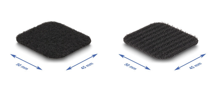 POWERTECH αυτοκόλλητα τύπου Velcro TIES-067 σε ρολό 5m, 45x50mm, μαύρο