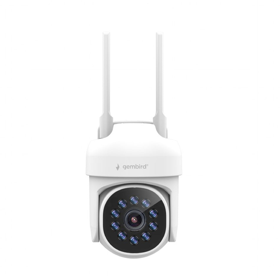 Gembird Smart Rotating 355o Outdoor Wifi Camera 2 K Qhd White