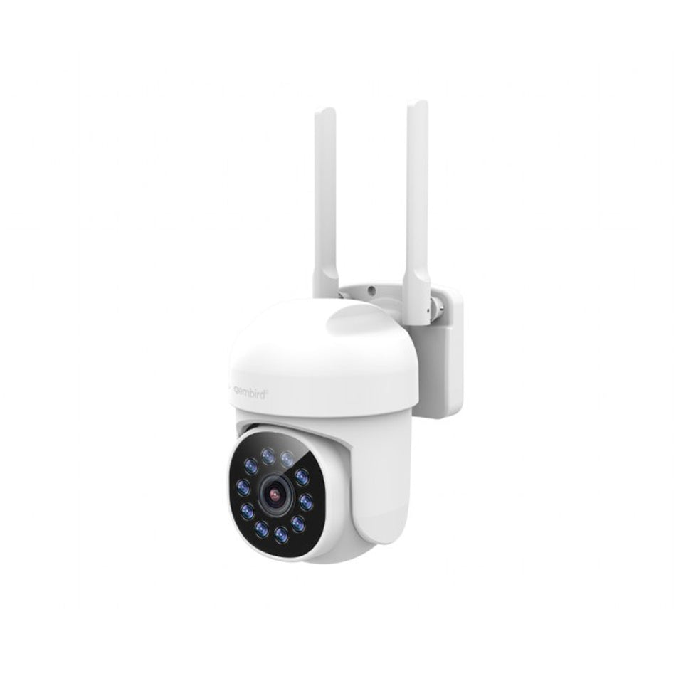 Gembird Smart Rotating 355o Outdoor Wifi Camera 2 K Qhd White