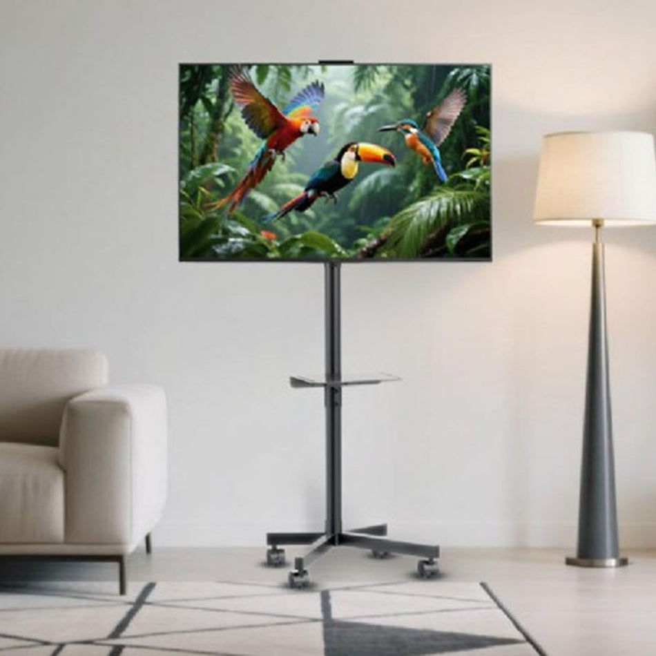 Gembird Tv Floor Stand Tilt With Caster Wheels 32' 55' Black