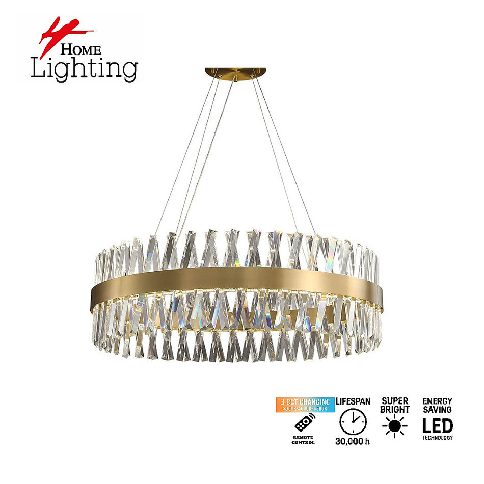 SE LED 80 TWILIGHT  CYCLE Φ80cm  GOLD 3CCT 3000K-6500Κ REMOTE CONTROL  2 YEARS WARRANTY