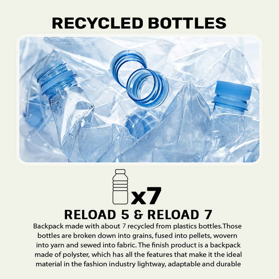 Armaggeddon 15.6 Laptop Eco Backpack Light Blue Grey