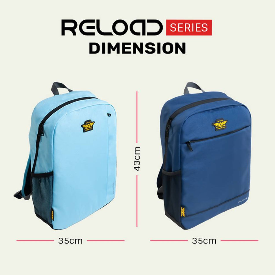 Armaggeddon 15.6 Laptop Eco Backpack Sea Blue Grey