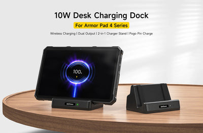 ULEFONE βάση φόρτισης UAS21 για tablet Armor Pad 4 series, 10W, μαύρη