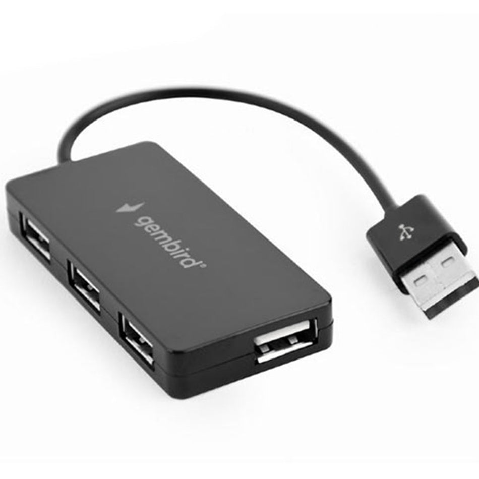 Gembird Usb Hub 4 Port Black
