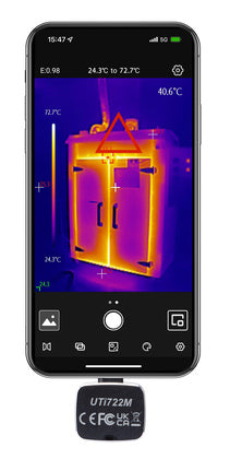UNI-T συσκευή θερμικής απεικόνισης UTi722M για smartphone, USB-C, 20 °C έως 450 °C