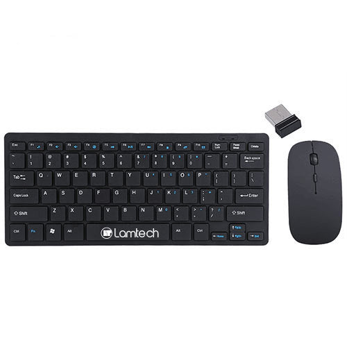 Lamtech Mini Clavier et Souris sans fil 2,4 G disposition grecque