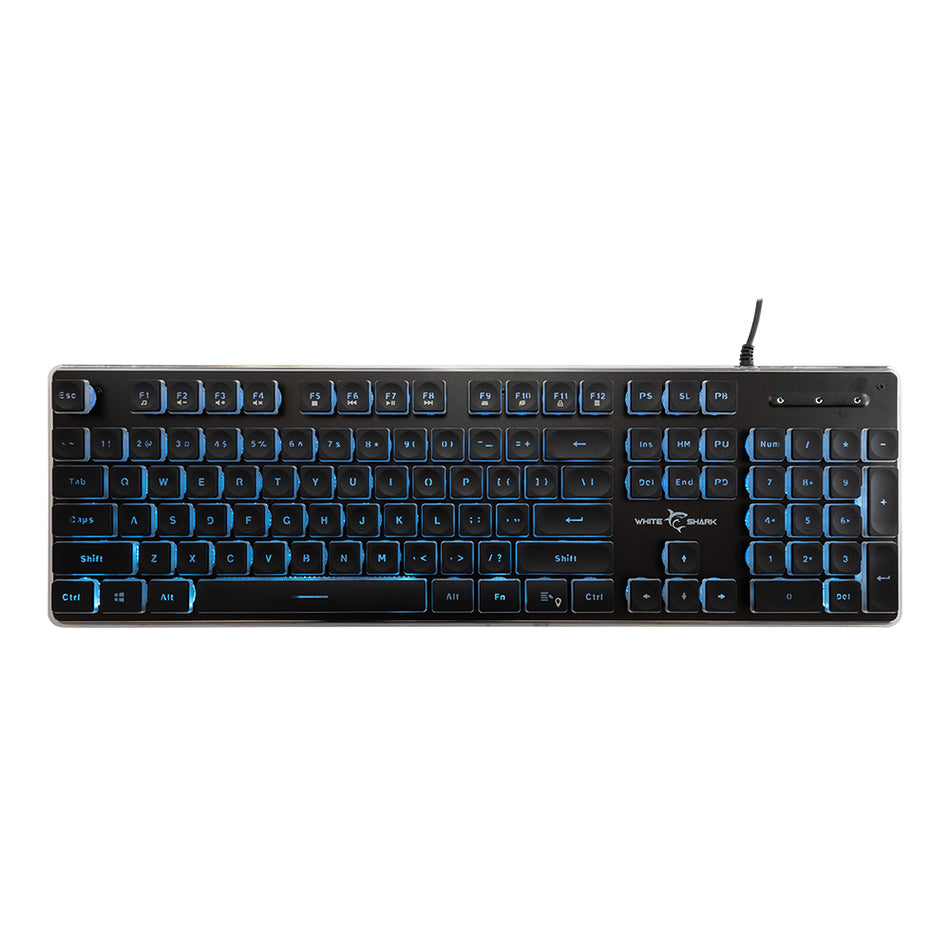 White Shark Led Keyboard Gk 003141 Tachi Us Layout Black