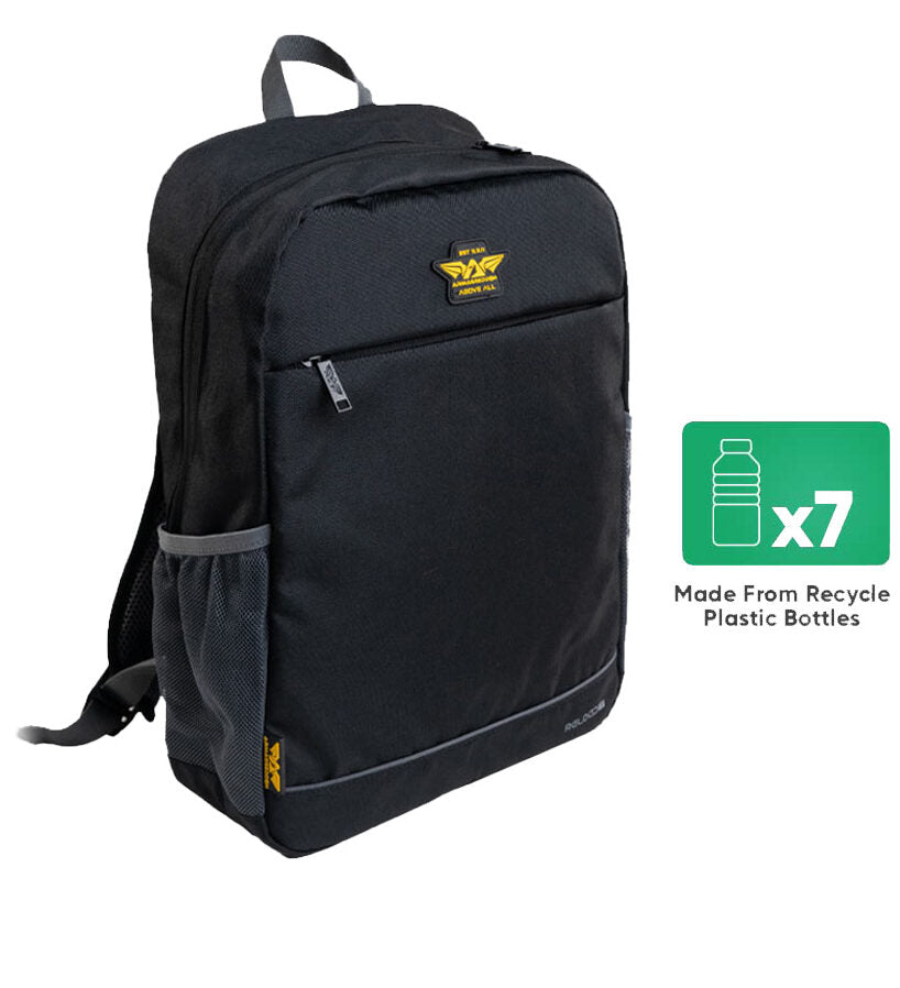 Armaggeddon 15.6 Laptop Eco Backpack Grey Black