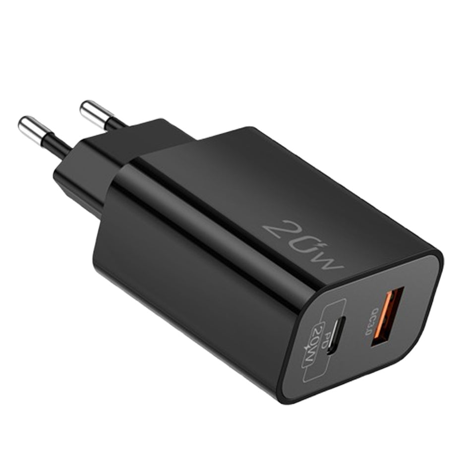 Lamtech Charger Usb Qc3.0/Type C 20 W Black