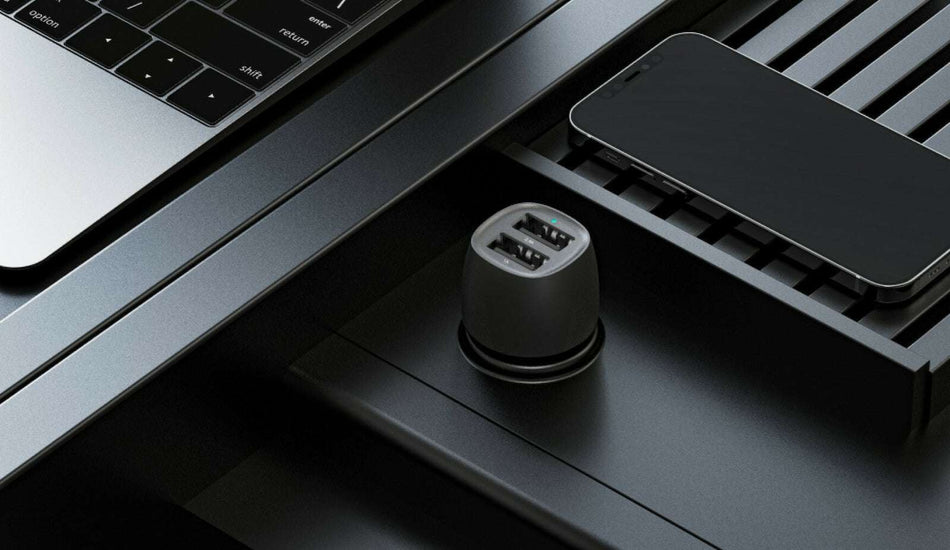 Veger CC316- Φορτιστής Αυτοκινήτου 17W με 2 Θύρες Usb 2A - Μαύρο