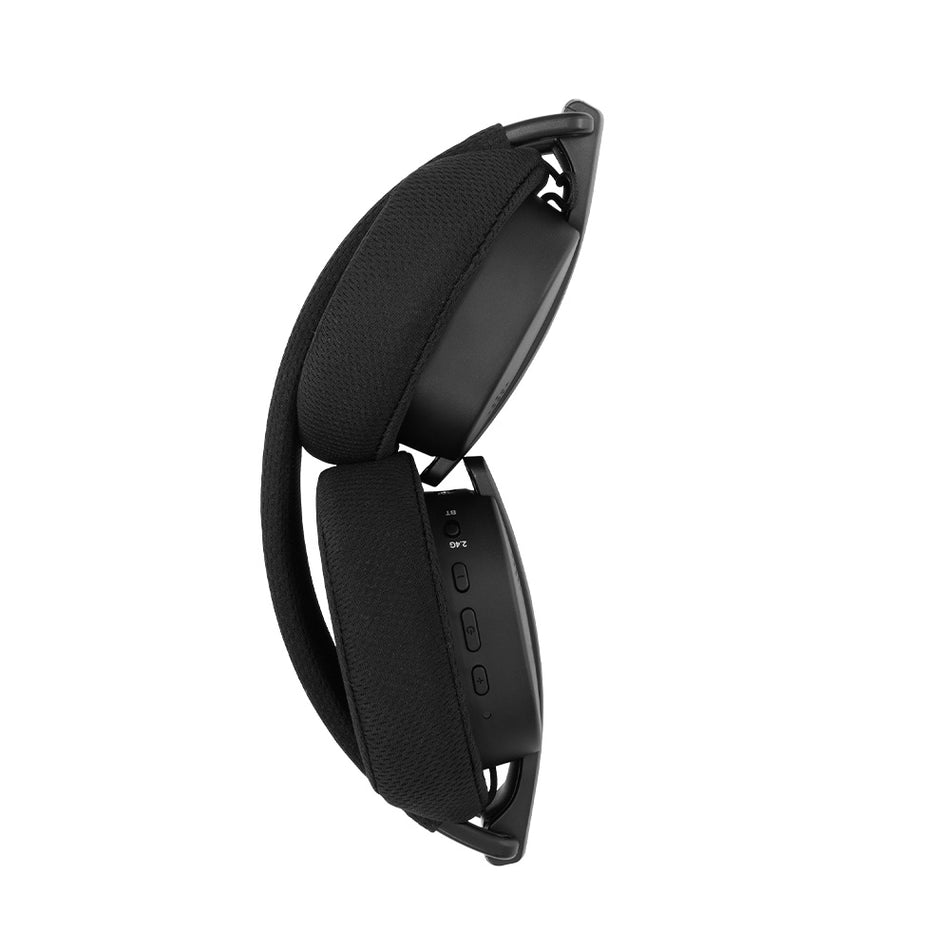 White Shark 3 In 1 Wireless Foldable Gaming Headphones Wgh 2444 Firecrest Black