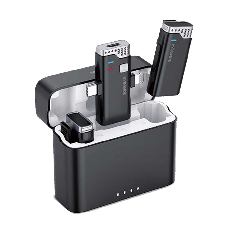 Sonic Gear Wireless Clip On Microphone Black