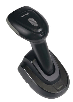WINSON barcode scanner WNI-6223, 1D & 2D, ασύρματο, 2600mAh, με βάση φόρτισης, μαύρο