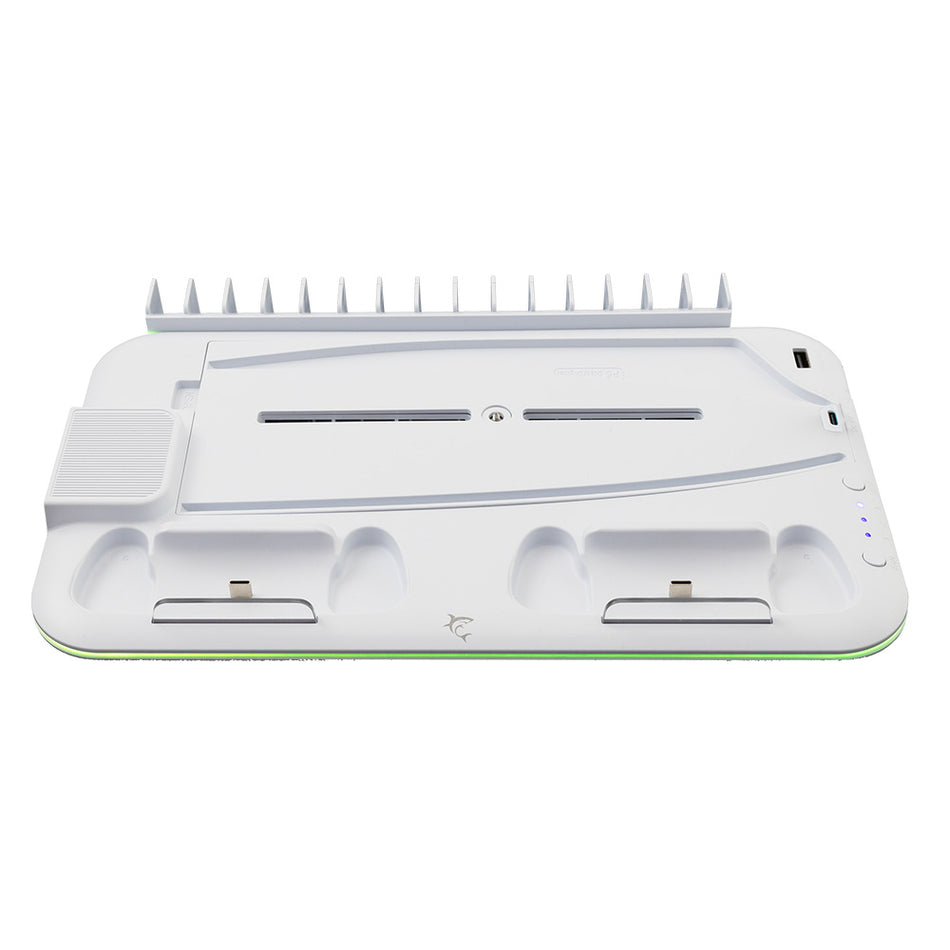 White Shark Ps5 Cooling Pad + 2 Charging Dock Slim Ps5 Dz504 Kimura 2