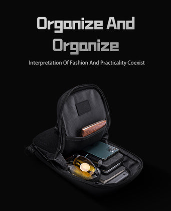 ARCTIC HUNTER τσάντα Crossbody XB00126, 5.4L, μαύρη