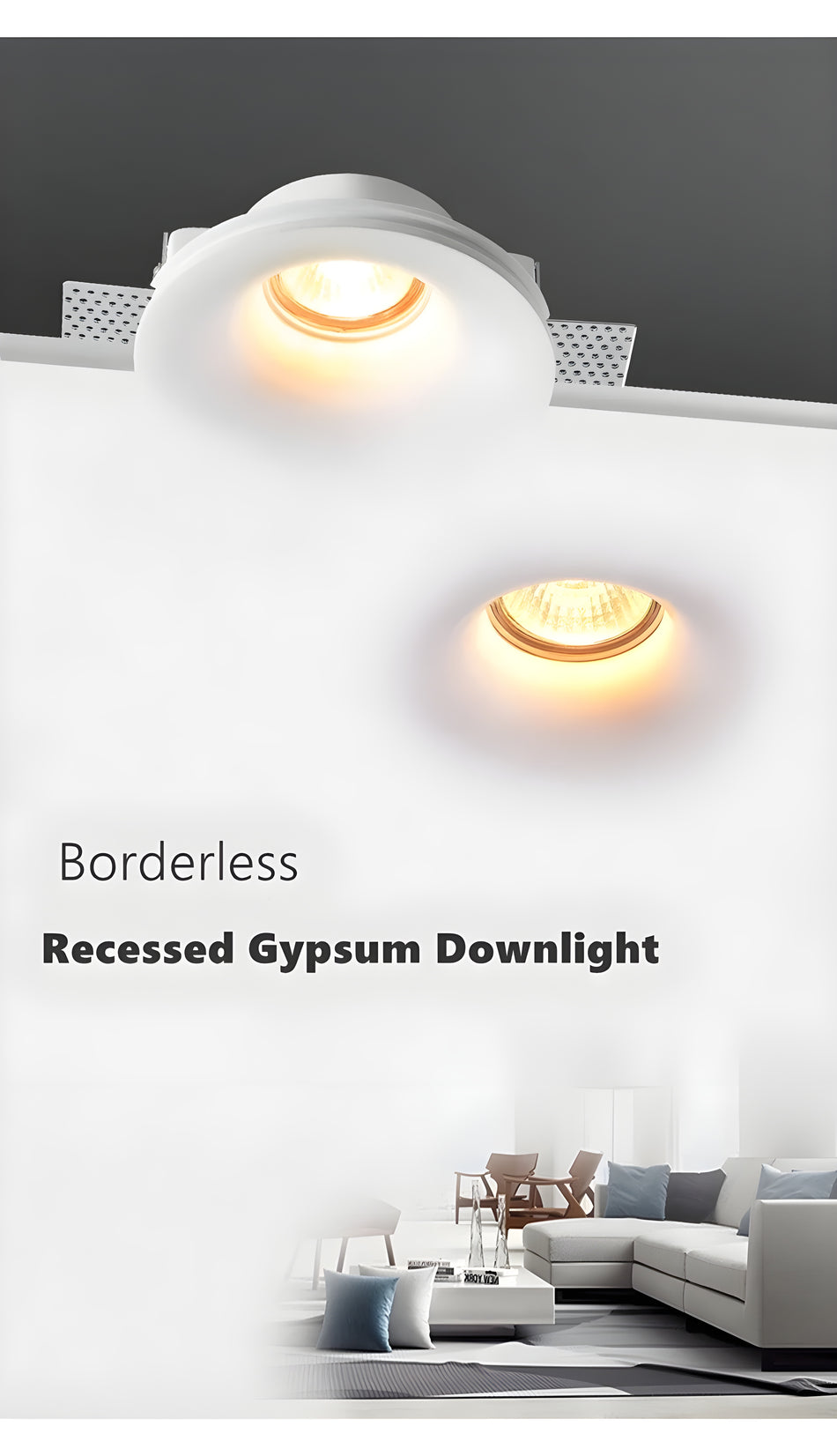 SE-SPG-DL-WH YESO SPOT GYPSUM DOWNLIGHT WHITE GU10