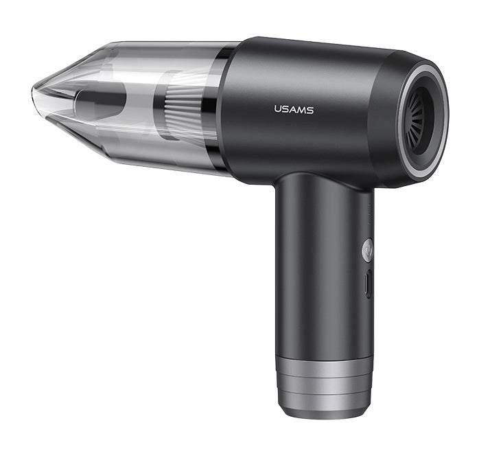USAMS 2 σε 1 σκουπάκι χειρός & air duster ZB291, 60W, 4000mAh, μαύρο
