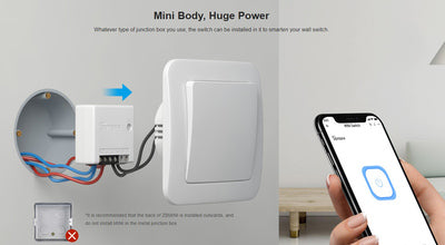 SONOFF smart διακόπτης ZBMINI, ZigBee 3.0, λευκός