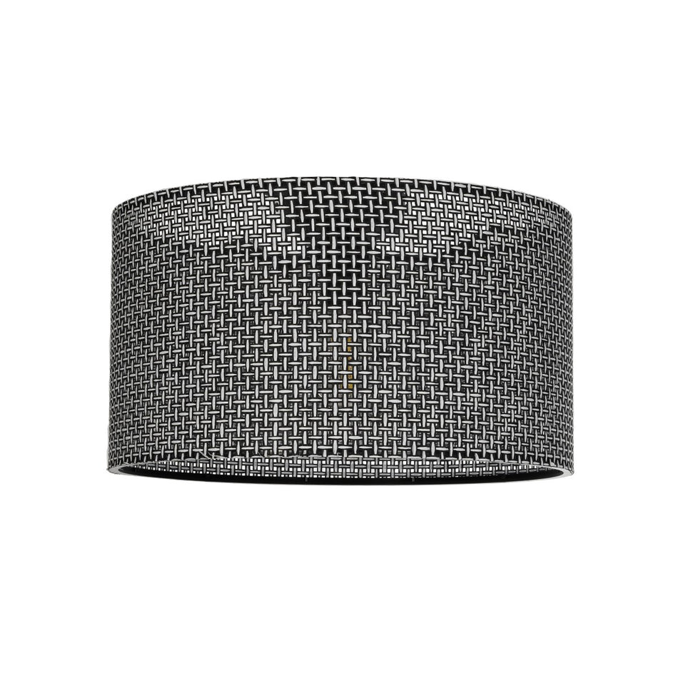 GLOBOSTAR® CILIO 203-0157 Μοντέρνο Φωτιστικό Οροφής με Ντουί 1 x E27 AC 220-240V IP20 - Μαύρο - Μ38 x Π38 x Υ23cm