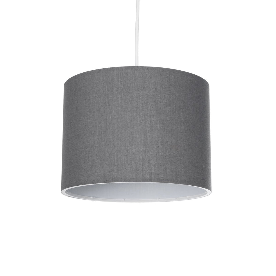 GLOBOSTAR® BLAZE 203-0108 Μοντέρνο Κρεμαστό Φωτιστικό Οροφής με Ντουί 1 x E27 AC 220-240V IP20 - Γκρι - Μ22 x Π22 x Υ20cm