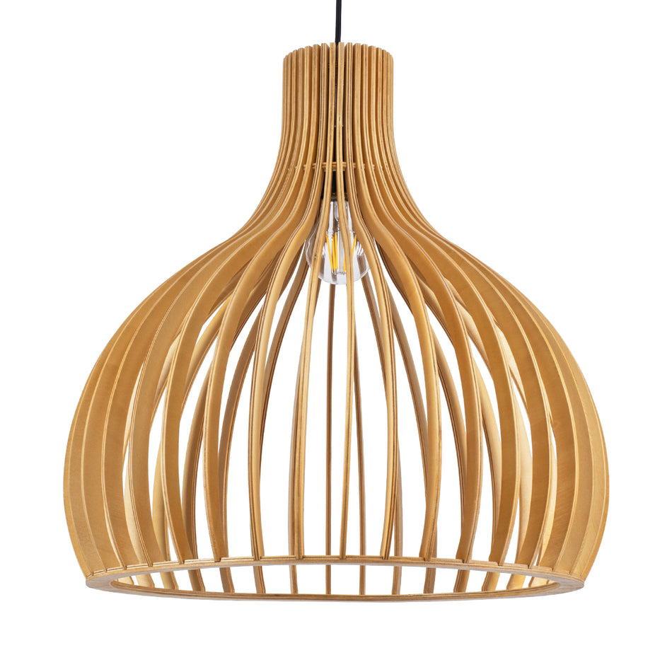 GLOBOSTAR® SCANDINAVIA 01701 Boho Κρεμαστό Φωτιστικό Οροφής με Ντουί 1 x E27 AC 220-240V IP20 - Μπεζ - Μ45 x Π45 x Υ45cm