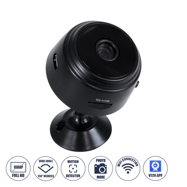 86004 WIFI 2.4G IP CAMERA 1.0MP 1080P - Έξυπνη Κρυφή IP Κάμερα WiFi 1080P 150° Παρακολούθησης με Νυχτερινή Λήψη & Αισθητήρα Κίνησης - Μαύρο