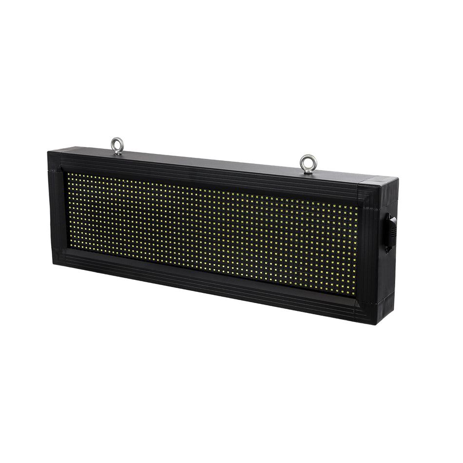 GLOBOSTAR® DISPLAY 90306 Κυλιόμενη Ψηφιακή Επιγραφή 64x16cm P10 Μονής Όψης LED AC 220-240V Αδιάβροχο IP65 Ψυχρό Λευκό 6000K - WiFi Control μέσω FK APP - Αισθητήρας Θερμοκρασίας & Υγρασίας - Μ72 x Π9 x Υ24cm - 2 Χρόνια Εγγύηση