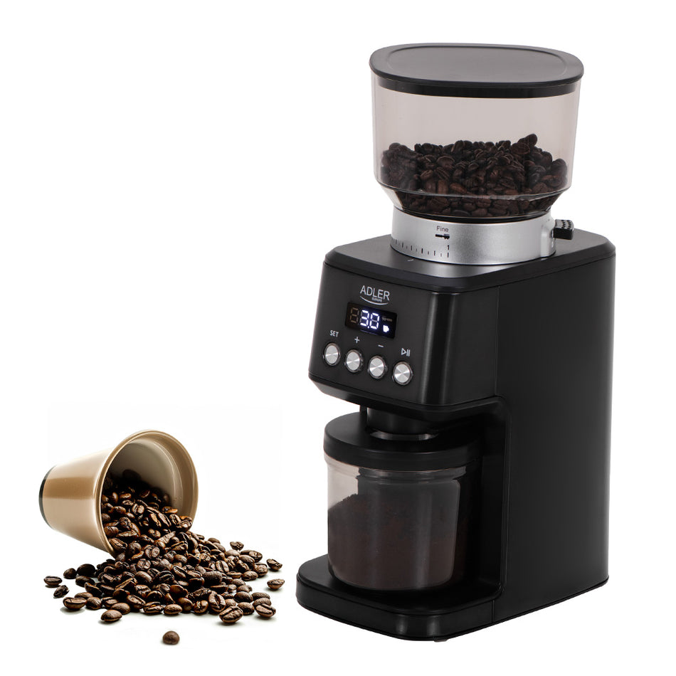 Adler Burr Coffee Grinder 180 W Black