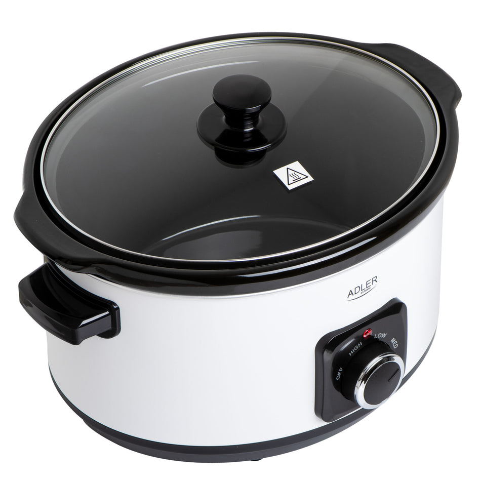 Adler Slow Cooker 5.8 L White