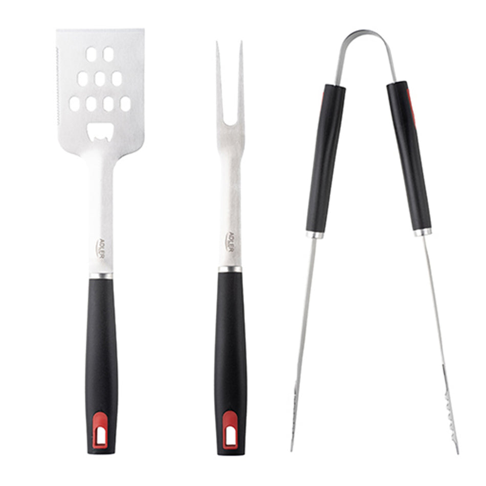 Adler Grill Utensil Set Stainless Steel With Carrying Case