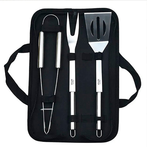 Adler Grill Cutlery Set In Black Carrying Case