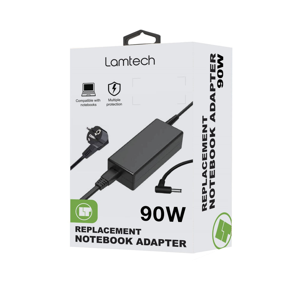 Lamtech Notebook Adapter 90 W Dell 19.5 V 4.62 A 90 W 4.5x3.0mm