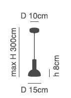 SE21-NM-4-MS3 ADEPT TUBE Nickel Matt Pendant Black Metal Shade+