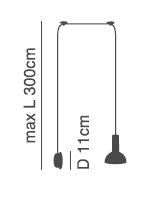 SE21-GM-4-NM1W-MS3 ADEPT TUBE Gold Matt Wall Lamp Black Metal Shade+