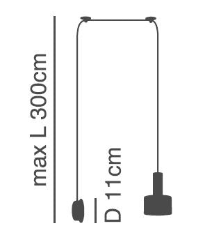 SE21-BL-4-NM1W-MS1 ADEPT TUBE Black Matt Wall Lamp Black Metal Shade+