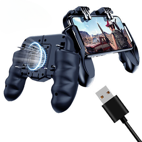 Lamtech Cooling Gamepad 6 Finger Pubg For Android & Ios With Usb