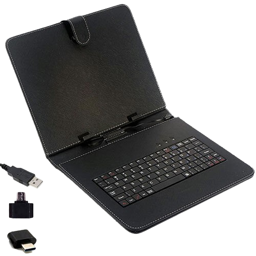 Lamtech Black Universal 10.1' 10.4' Tablet Case With Gr Keyboard & 3 Usb Tips