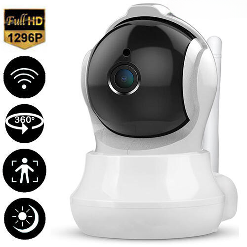 Lamtech Full Hd 1296 P Ip Camera With 360o Rotation