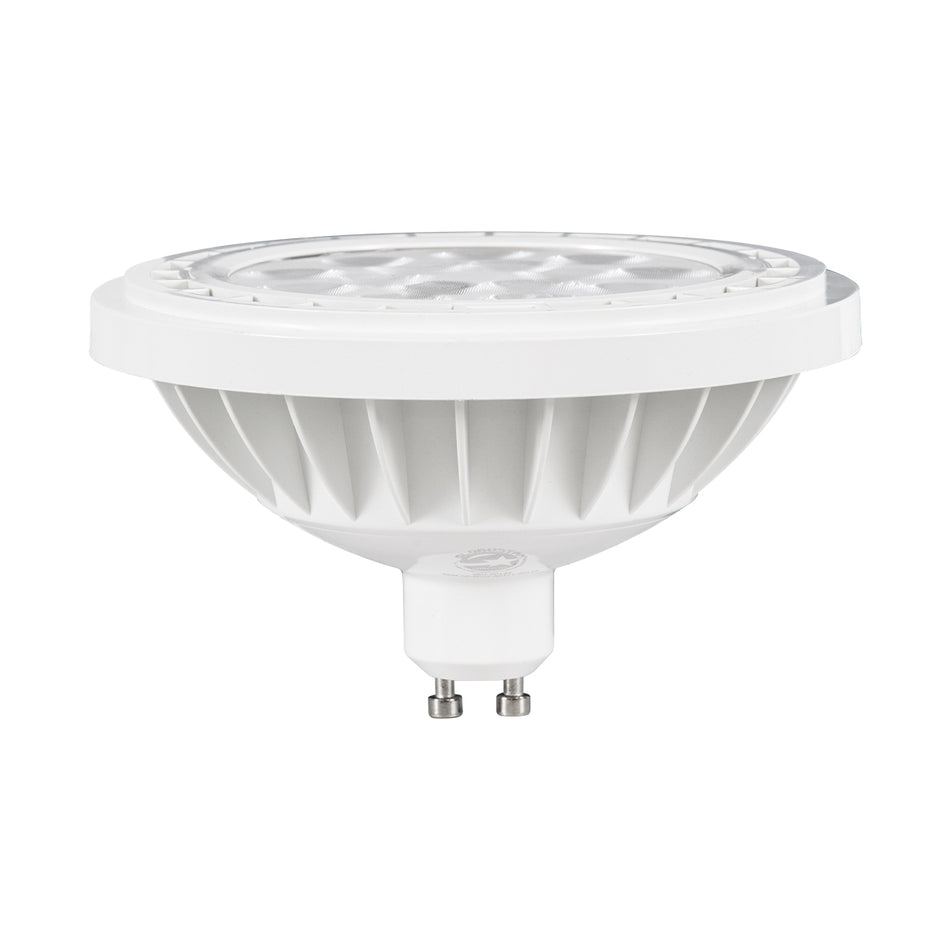 GLOBOSTAR® BEAMAR 60134 Σποτ GU10 AR111 LED 15W 1410lm 12° AC 220-240V IP20 Θερμό Λευκό 2700K Dimmable - Μ11 x Π11 x Υ6.6cm - 3 Χρόνια Εγγύηση