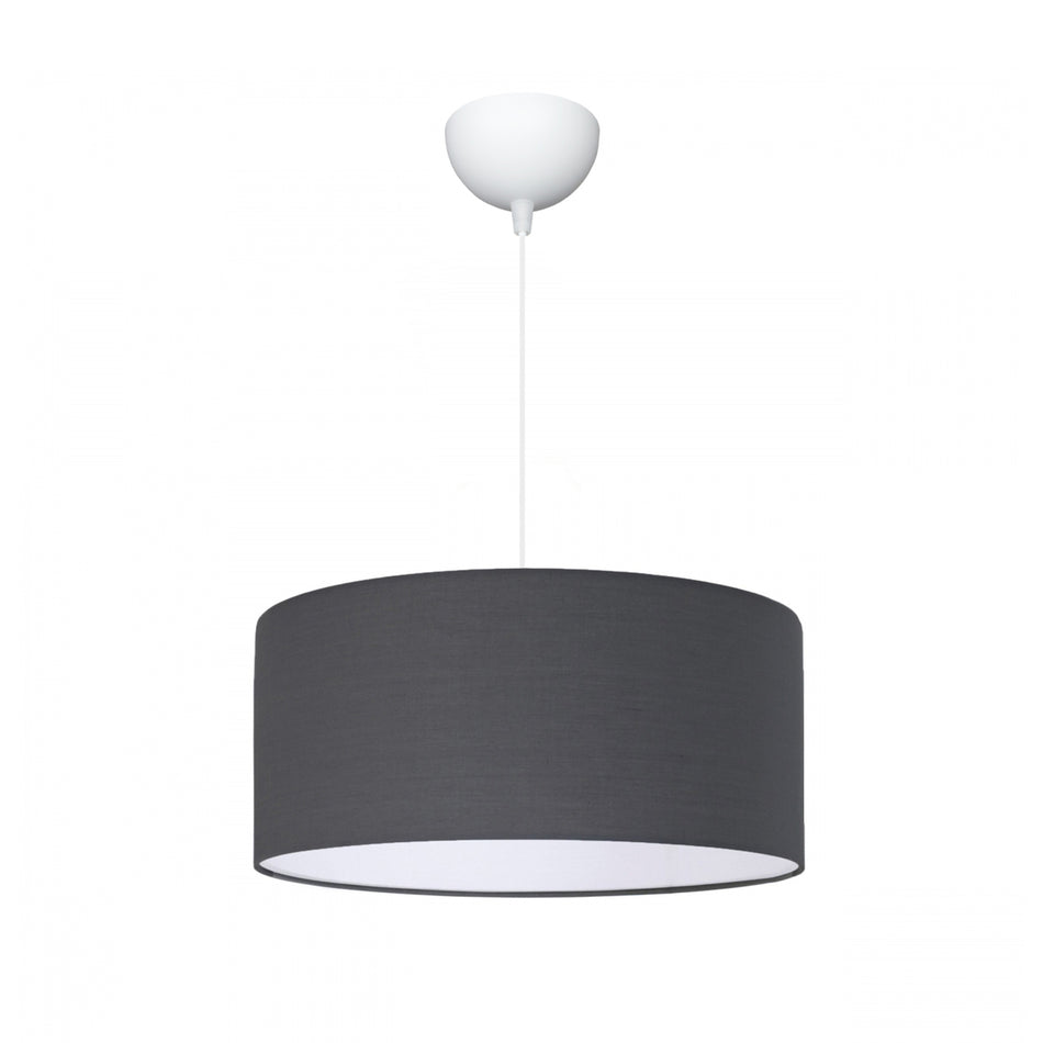 GLOBOSTAR® LOFTY 204-0093 Μοντέρνο Κρεμαστό Φωτιστικό Οροφής με Ντουί 1 x E27 AC 220-240V IP20 - Γκρι - Μ38 x Π38 x Υ26cm