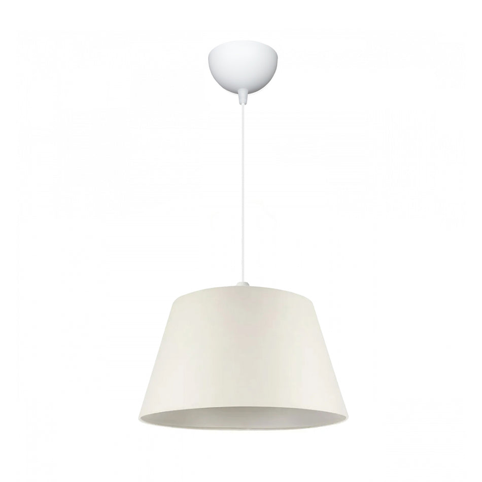 GLOBOSTAR® TRIANGLE 204-0089 Μοντέρνο Κρεμαστό Φωτιστικό Οροφής με Ντουί 1 x E27 AC 220-240V IP20 - Λευκό - Μ37 x Π37 x Υ25cm