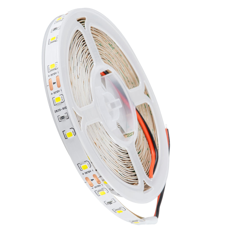 GLOBOSTAR® LILAC 70140 Ταινία LED 6W/m 660lm/m 120° DC 12V IP20 60 x SMD2835 Chip/m Ψυχρό Λευκό 6000K Dimmable - Sanan SMD Chip - Μ500 x Π0.8 x Υ0.1cm - Ρολό 5 Μέτρων - 5 Χρόνια Εγγύηση