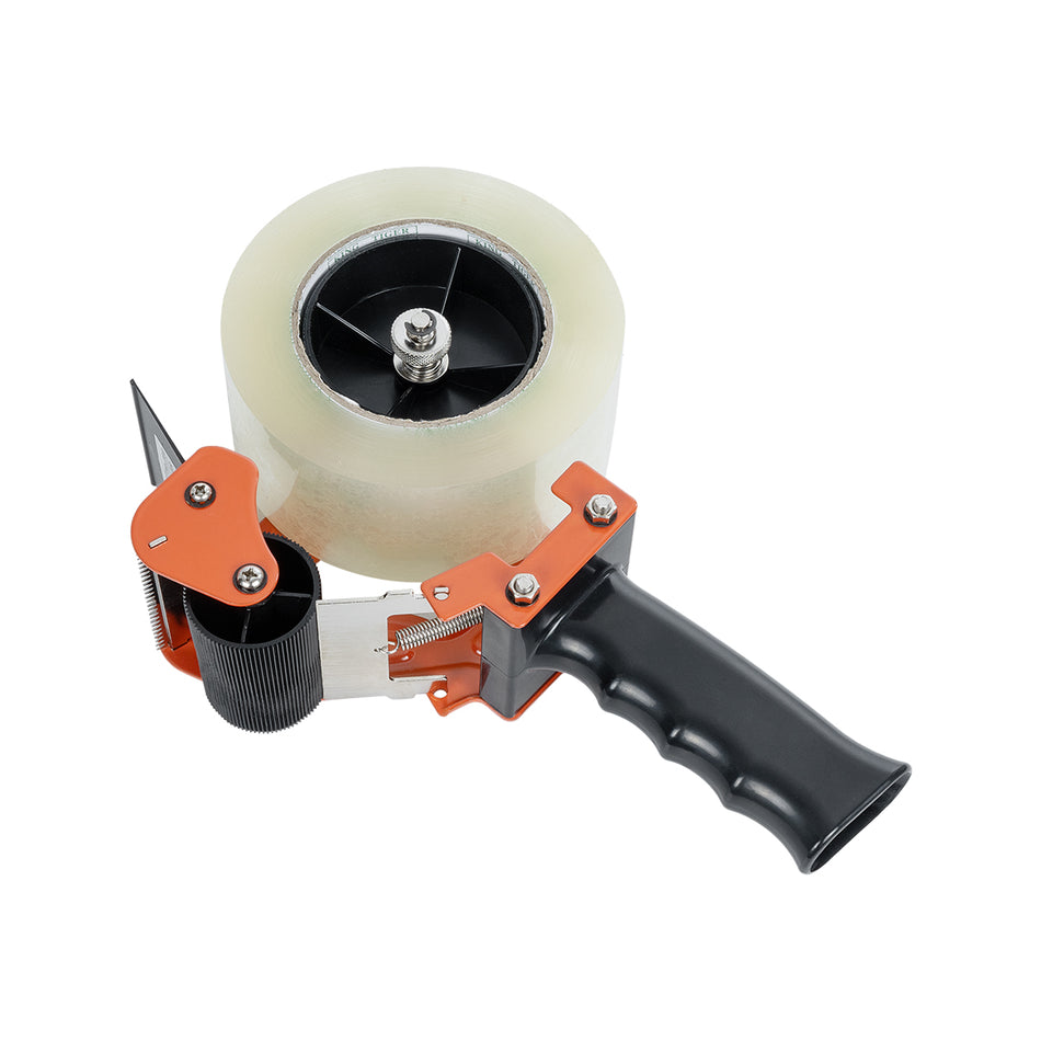 79951 Επαγγελματική Μηχανή Ταινίας Συσκευασίας Χειρός DELI Μ16.5 x Π7.8 x Υ24cm - Πορτοκαλί & Μαύρο