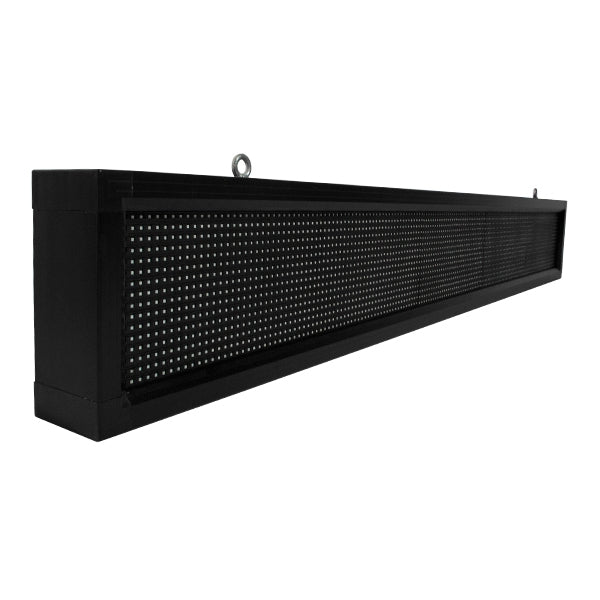 DISPLAY 90264 Κυλιόμενη Ψηφιακή Επιγραφή P10 Μονής Όψης LED  Αδιάβροχο IP54 Πορτοκαλί - WiFi Control μέσω FK APP - Αισθητήρας Θερμοκρασίας & Υγρασίας - Μ168 x Π9 x Υ24cm - 2 Χρόνια Εγγύηση