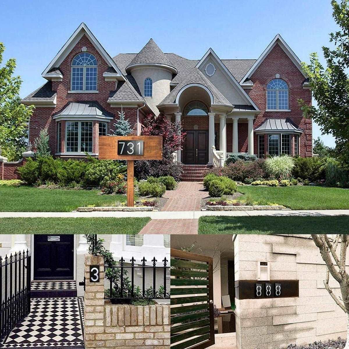 71518 Αυτόνομο Ηλιακό Φωτιστικό LED SMD 1W 100lm με Ενσωματωμένη Μπαταρία 1000mAh - Φωτοβολταϊκό Πάνελ με Αισθητήρα Ημέρας-Νύχτας για Αρίθμηση Δρόμου με Αριθμό 8 Αδιάβροχο IP55 Ψυχρό Λευκό 6000K