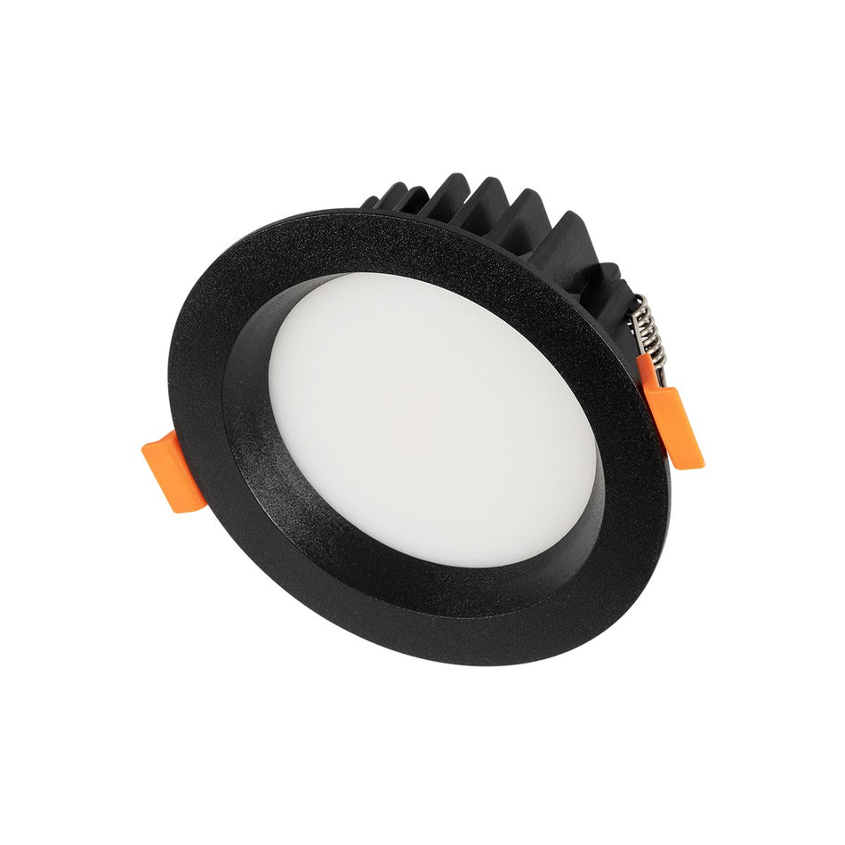 WATERA 60897 Χωνευτό Downlight Σποτ Panel Μπάνιου & WC LED 12W 1500lm 120° AC 220-240V Αδιάβροχο IP54 Ρυθμιζόμενο Λευκό CCT με Διακόπτη στο Σώμα 2700K/4500K/6000K Dimmable - Lumileds SMD Chip & TÜV SÜD Driver - Μαύρο Ματ - Μ10.8 x Π10.8 x Υ3.2cm / Q9cm...