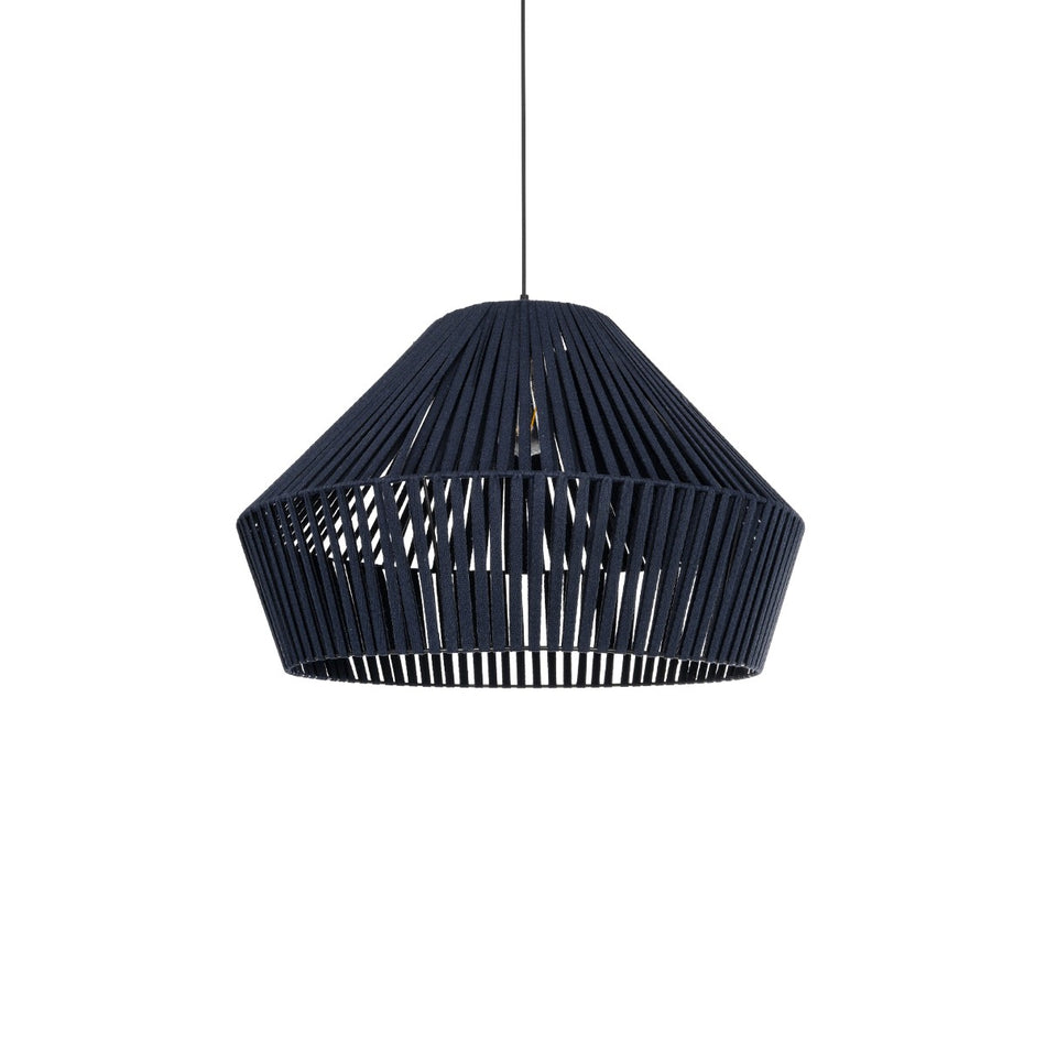 NUI 205-0072 Suspension de plafond Boho avec douille 1 x E27 AC 220-240V IP20 - Bleu - L60 x l60 x H41cm